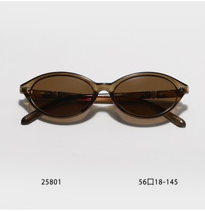 Lunettes de soleil ovales œil-de-chat haut de gamme à monture étroite pour femmes et hommes avec protection UV et verres polarisés - Product Image 1