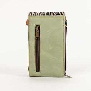 Hot Selling Women's Stylish Recycled Genuine Leather Satchel phone cover <b>bag</b> Unique Multi-Use <b>Rainbow</b> Color - Product Image 3