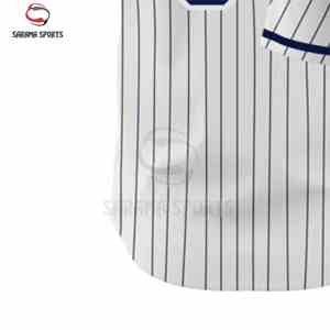 Camiseta Deportiva de Béisbol Personalizada de Moda, Diseño con Cuello en V, Impresión por Transferencia de Calor, Ropa Deportiva, Fabricante de Camisetas de Béisbol - Product Image 6