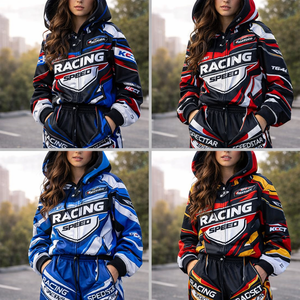 Chaqueta Unisex Moderna Cortavientos con Estampado Digital, 240g, 100% Poliéster, Manga Larga, para Primavera y Otoño, Ropa de Motociclismo y Automovilismo - Product Image 3