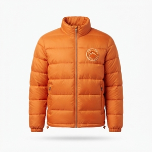 Chaqueta Acolchada de Invierno para Actividades al Aire Libre, con Parche Bordado Personalizado, Venta al Por Mayor - Product Image 4