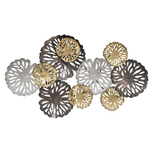 Décoration murale vintage moderne la plus vendue, qualité supérieure, finition argent et or, art mural en métal, accent décoratif pour la maison, prix bas - Product Image 2