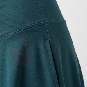 Women's Dark Green High Waist Wrap Mini <b>Skirt</b> Sporty Solid A-Line <b>Tennis</b> Golf Skort - Product Image 5