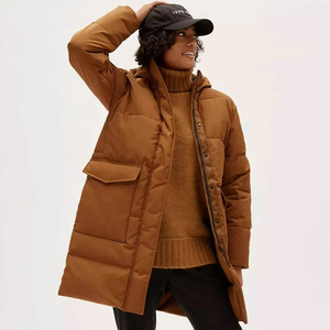 Nuevo Diseño 2025 Chaqueta de Plumón Larga de Invierno Personalizada para Mujer, Chaqueta Bomber de Moda Femenina a Precio de Mayoreo - Product Image 4