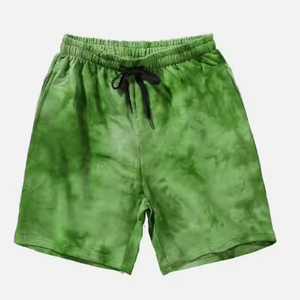 Vintage Style Acid Washed 100% Cotton Shorts Eco-Friendly Breathable Screen Printed Solid Summer Customizable High Street Wear - Product Image 5