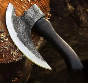 Couteau à pizza artisanal LEGACY BLADES en acier au carbone, manche en bois antidérapant, outil professionnel pour la cuisine et la boulangerie, OEM - Product Image 3