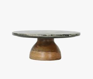 Base Redonda Decorativa de Madera para Pastel con Cúpula de Vidrio para Exhibir Postres y Servir Frutas al Mejor Precio - Product Image 3