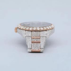 New Trendy Wholesale Factory Supply VVS1 Moissanite Diamond HipHop <b>Iced</b> <b>Out</b> <b>Watch</b> at Affordable Price From Indian Manufacturer - Product Image 2