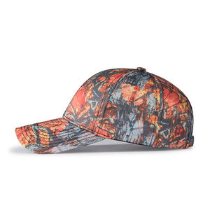Casquette de baseball structurée en coton à 5 panneaux avec broderie 3D et logo personnalisé, casquettes de baseball en daim pour hommes - Product Image 3