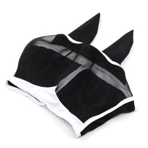 Masque anti-mouches pour chevaux de qualité supérieure, réglable, léger, hautement élastique, en maille respirante douce, protection des oreilles, durable, personnalisable, CE - Product Image 2
