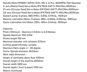 Máquina Formadora de Engranajes CNC de 4 Ejes Sykes V270 con Corte de Rieles para Aplicaciones de Formación de Engranajes de Precisión - Product Image 3