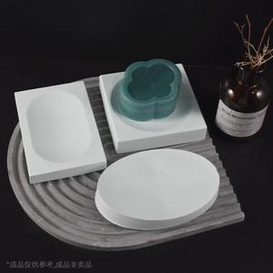 Jabonera Rectangular, Jabonera Nórdica, Bandeja Ovalada con Drenaje, Molde de Silicona para Cemento y Yeso - Product Image 2