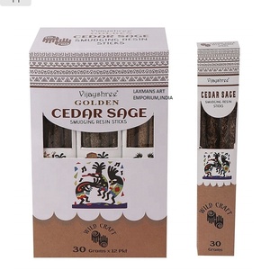CedarSage GOLDEN VIJAYSREE Hot Sale Popular Fragrance Golden <b>Lavender</b> <b>Perfumed</b> Hand-made 100% Natural Indian Incense Sticks Pack - Product Image 1
