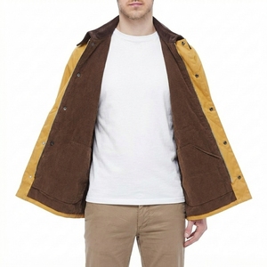 Wax Cotton Jackets Custom Outdoor Casual Lightweight Water Resistant Full Zip Utility Outerwear - Product Image 4