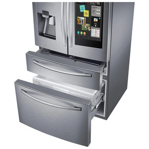 ตู้เย็นสแตนเลสแบบประตูฝรั่งเศสขนาด 28 คิวบิกฟุต คุณภาพสูง พร้อมหน้าจอสัมผัสอัจฉริยะ - Product Image 5