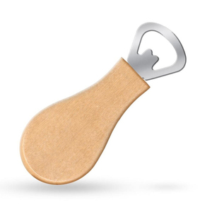 Ouvre-bouteille en bois en forme de poire, fabriqué en bois d'acajou rouge lisse, idéal pour la gravure laser personnalisée et un service quotidien facile. - Product Image 4