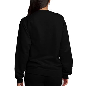 เสื้อสเวตเชิ้ตคอกลมปักลายสีดำสนิท ผ้าฝ้าย 100% สำหรับฤดูหนาว พิมพ์ลายตามสั่ง ยี่ห้อ Just Hoods - Product Image 2