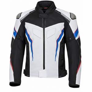 เสื้อแจ็คเก็ตมอเตอร์ไซค์สำหรับแข่งรถ พิมพ์ลายปักตามสั่ง ไซส์ใหญ่ กันน้ำ ระบายอากาศได้ดี ผลิตจากวัสดุคอร์ดูร่า โพลีเอสเตอร์/คอตตอน - Product Image 4