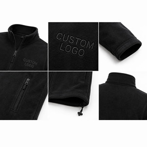Chaqueta de Forro Polar Personalizada para Hombre, Chaqueta de Invierno Cálida con Cierre Completo y Cuello Alto, con Bordado de Logotipo Personalizado - Product Image 5