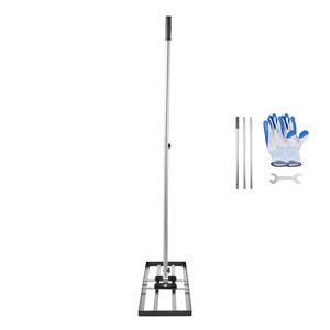 Livellatore per Prato con Manico da 83,9 cm, Piastra di Terra 36x10, Resistente alla Ruggine, in Acciaio al Carbonio, 3 Altezze Regolabili - Product Image 1