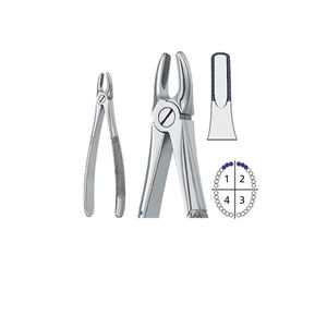 Forceps d'extraction dentaire modèle anglais Fig. 1 (MODÈLE AHI-51-1101) pour Premiers Premolaires Supérieurs Taille Adulte Dentaire par Dentavex - Product Image 6
