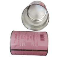 Boîte de conserve vide en métal pour pâte de tomate 500g Sauce chili boîtes de conserve en poudre de lait avec bouchon en plastique doré
