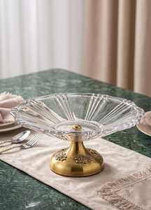 Luxury Glass Mat & <b>Pad</b> with Petal Design <b>Polished</b> Finish Handmade 3mm Thick for Home Decoration - Product Image 2