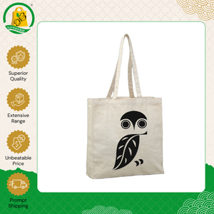 Top Notch Quality Organic Biodegradable Durable Cotton Shopping <b>Bags</b> with Custom Printed Logo & Shoulder Carry Handle for Sale - Product Image 2