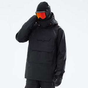 Custom Windbreaker Hoodie <b>Ski</b> Jacket Warm Waterproof Hardshell Unisex Snowboard Windproof OEM Cheap Pockets 100% Nylon - Product Image 2