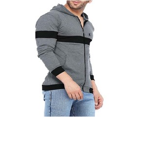 Sudadera con capucha y cremallera con estampado retro, 80% algodón, 20% poliéster, nueva sudadera de invierno para hombre, de algodón y forro polar. - Product Image 2