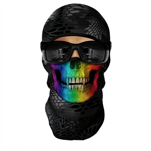 Mascarilla con Estampado de Calavera y Diseño de la Bandera de México, Cortavientos, de Secado Rápido, para Deportes al Aire Libre, de Poliéster, Talla Única, Unisex - Product Image 3