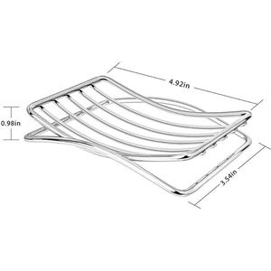 Bar Silicone Standing Type Single Tier Foldable Soap Dish Holder for Bathroom and Kitchen - Product Image 5