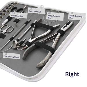 Kit de Herramientas Profesionales de Acero Inoxidable para Extensiones de Cabello ZYDAR SPORTS, Alicates de Micro-Enlace de Fijación Fuerte, Tijeras, Peines, para Instalación - Product Image 6