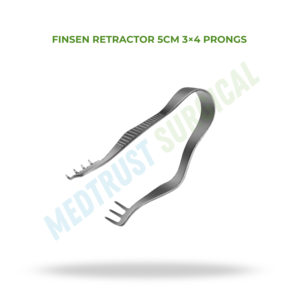 Finsen Retractor 5cm 3x4 Prongs Surgical Skin Retractor Hand Held Orthopedic Plastic Surgery Instrument - Product Image 2