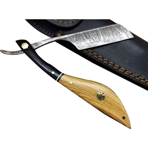 Navaja de Afeitar Plegable para Hombre, de Acero Inoxidable, con Hoja Recta, Diseño Personalizado 2026, Novedad - Product Image 3