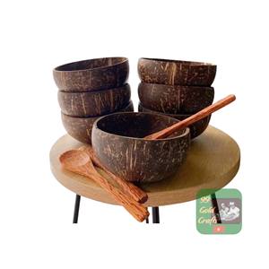 Tazón de Coco Crudo de Vietnam, Estilo Bohemio Clásico, Ecológico, Moderno, Colorido, Personalizado, de 10 a 13 cm, Hecho con Cáscara de Coco - Product Image 2