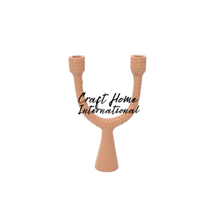 Portavelas de Aluminio Hecho a Mano de Estilo Nórdico, Centro de Mesa Moderno y Minimalista Escandinavo para Decoración del Hogar en Espacios Elegantes - Product Image 1