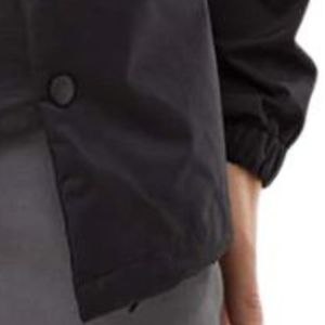 Black Water Resistant Windbreaker <b>Coaches</b> Jacket for Men Lightweight Snap Button Outdoor Sports <b>Coach</b> Jacket Custom Logo OEM ODM - Product Image 5