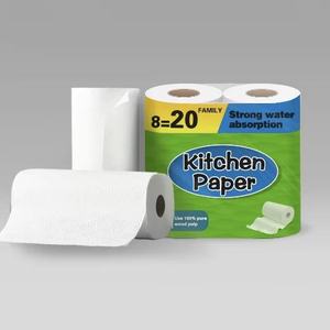 Absorbent Wood Pulp <b>Kitchen</b> Paper Towel 3 Ply Hotel <b>Kitchen</b> Paper Roll High Quality <b>Kitchen</b> Paper Towel Supplier Manufacturer - Product Image 6