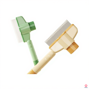 Brosse démêlante pour animaux de compagnie en ABS, écologique, étanche, pour l'élimination des poils longs de chat, outil de nettoyage pour salle de bain - Product Image 1