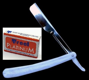 Professional Men's Shaving <b>Razors</b> in Style Cut Throat Plastic Handle Barber Straight <b>Razors</b> - Product Image 5