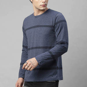 Camiseta de Manga Larga Antiarrugas de Lujo para Hombre, Elegante, Personalizada, de Algodón, Cuello Redondo, Ropa Casual de Moda Urbana - Product Image 5