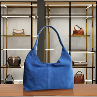 Tas Tangan Kasual Wanita Kulit Suede Berkualitas Premium Penutup Magnetik Lapisan Poliester Ramah Lingkungan Lembut Ringan