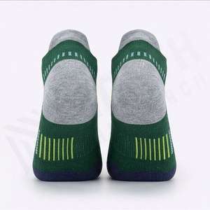 Green Ankle <b>Socks</b> With Geometric Pattern Quick Dry <b>Running</b> <b>Socks</b> For Adults Summer Sport Wear - Product Image 2
