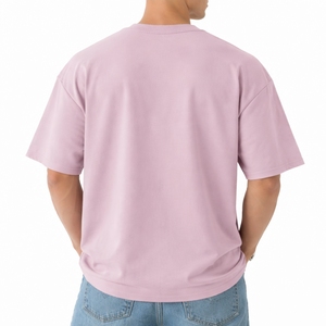 Camiseta de algodón extragrande para hombre, corte relajado, ligera, para verano, uso diario, estilo moderno, camiseta de alta calidad para hombre - Product Image 2