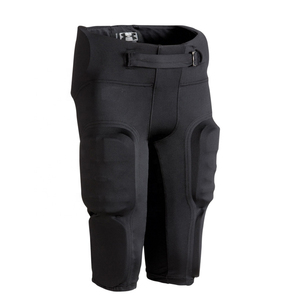 Pantalones de Fútbol Americano Acolchados Blancos para Hombre, Cierre con Cordón, Corte Regular, Transpirables, para Práctica, Juego, Rendimiento Deportivo, Ropa Deportiva para Adultos - Product Image 2