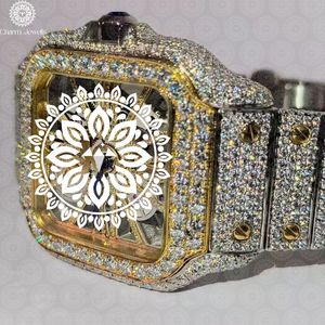 Montre de Luxe Charm Jewells en Acier Inoxydable 39mm, Mouvement Mécanique Analogique, Verre Saphir, Unisexe, Tendance, Étanchéité 10 ATM - Product Image 3