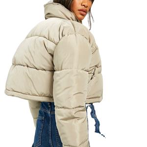 Veste matelassée pour femme imperméable de haute qualité, style bulle, manteau d'hiver avec doublure en nylon et bordure en fourrure 2026 - Product Image 4