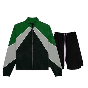 Camiseta cortavientos personalizada de alta calidad, conjunto de dos piezas de verano personalizado de lujo para hombre, chándal cortavientos con pantalones cortos 2026 - Product Image 3