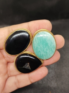 High Quality Macrame Pendant Lot Mixed Gemstone Crystal Brass Grooved Pendant Bezel Setting Wholesale Price Fashion Pendants - Product Image 3